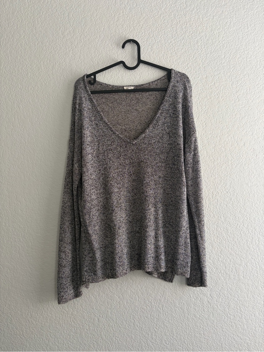 Garage Heather Gray V-Neck Pullover Sweater